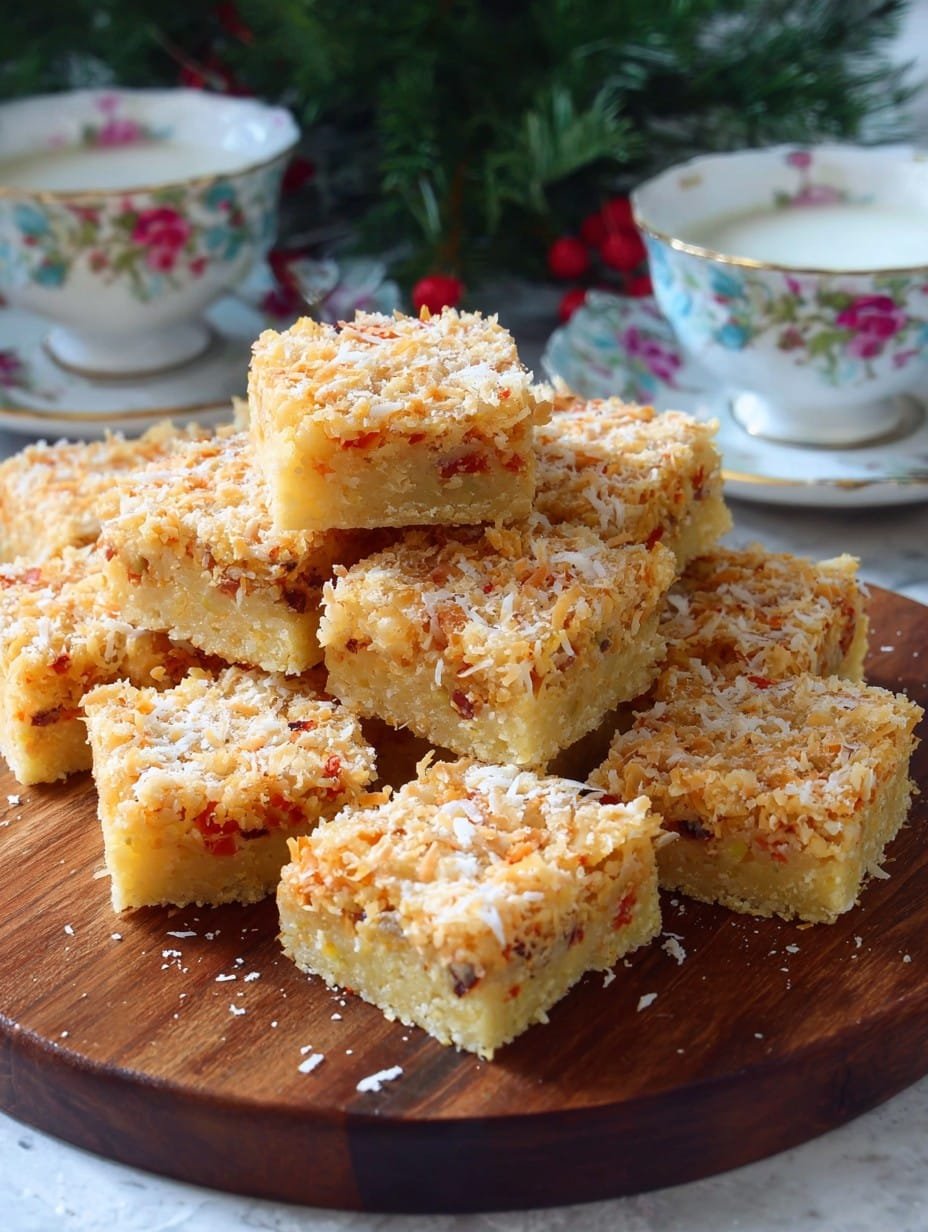 Coconut Mixed Peel Squares