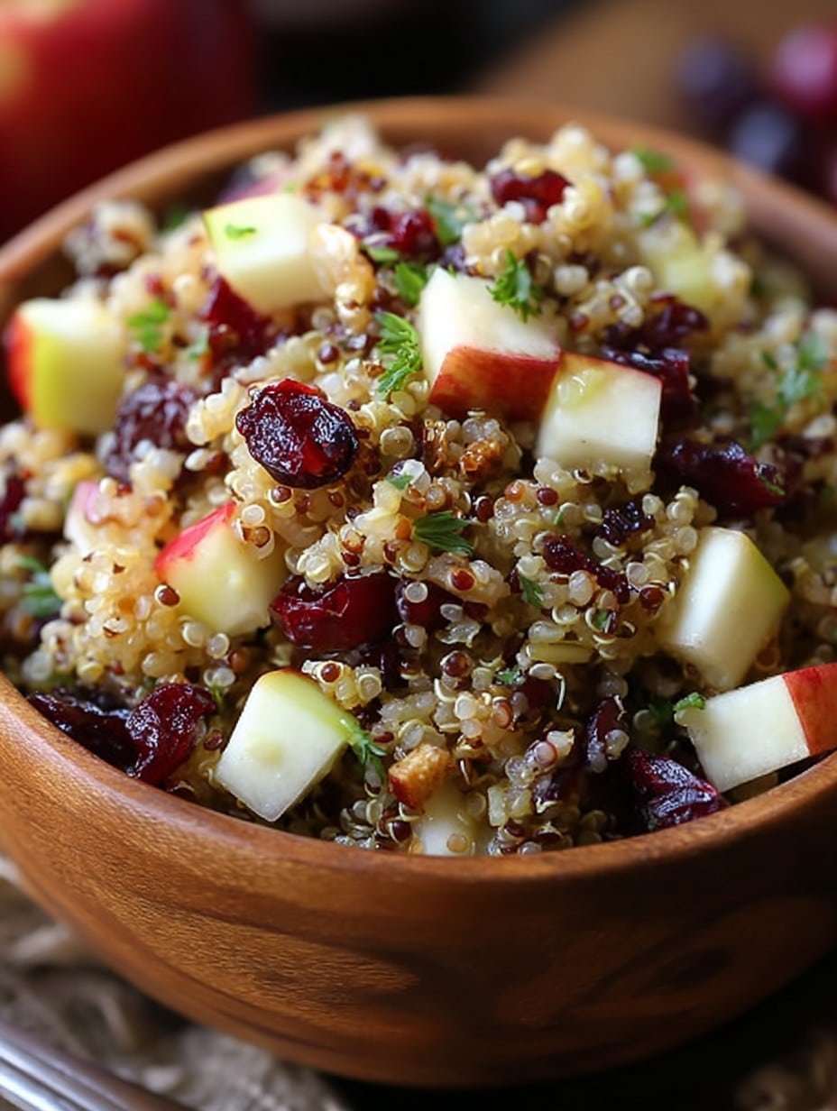 Cranberry Apple Quinoa Salad