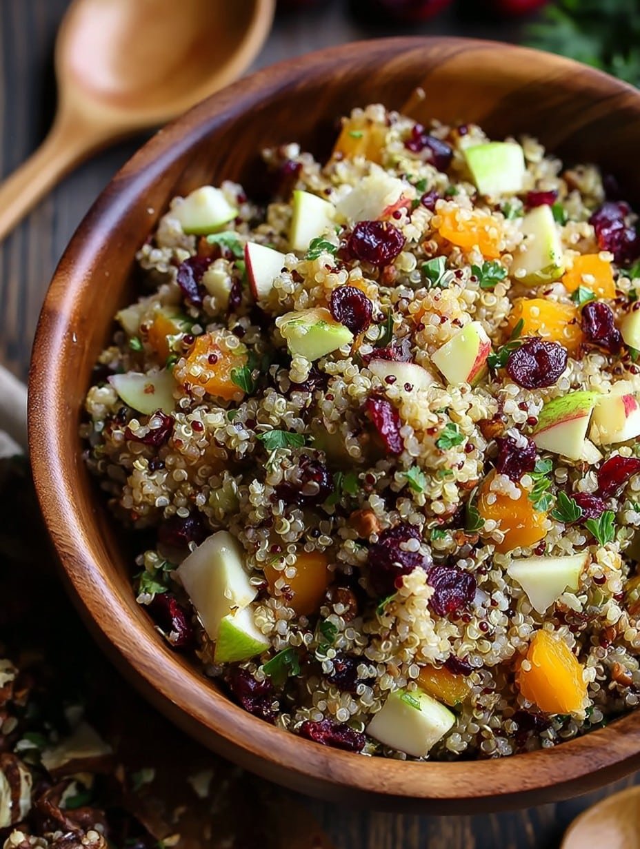 Cranberry Apple Quinoa Salad