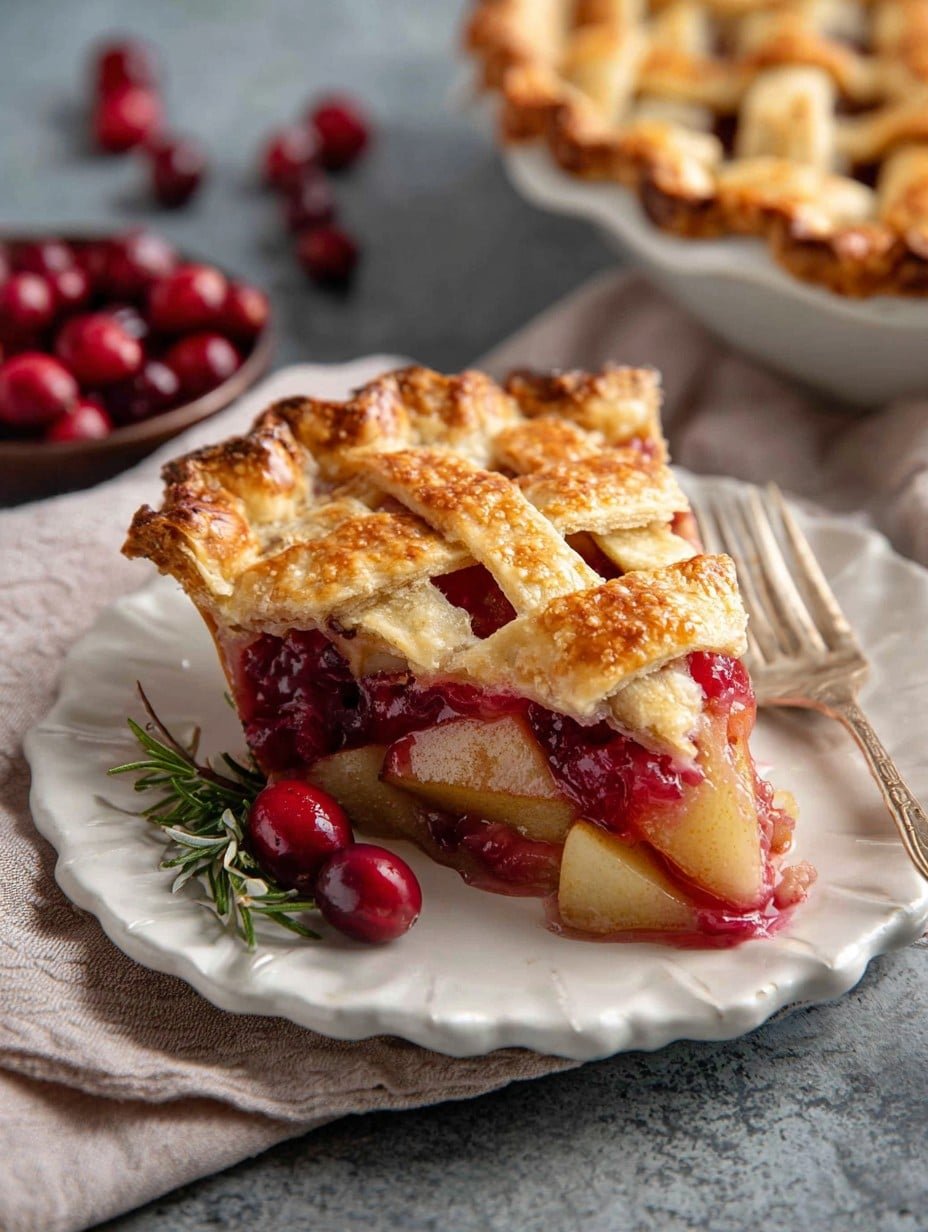 Cranberry Pear Pie