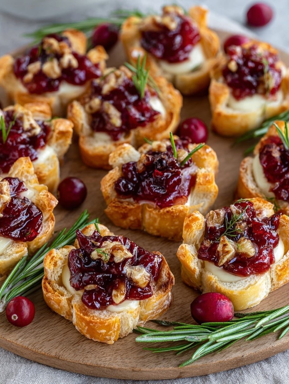 Cranberry Brie Bites