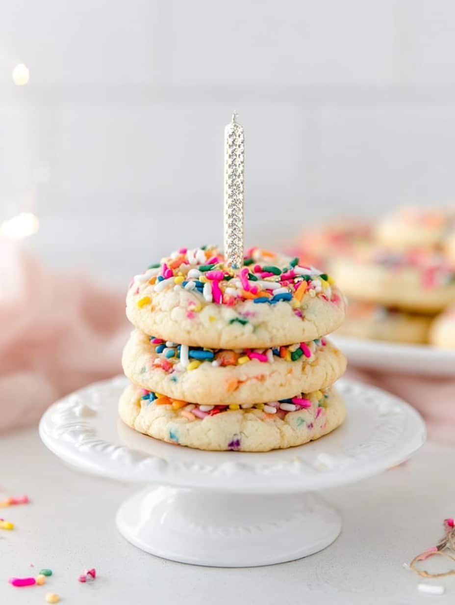 Crumbl Birthday Cake Cookie Copycat