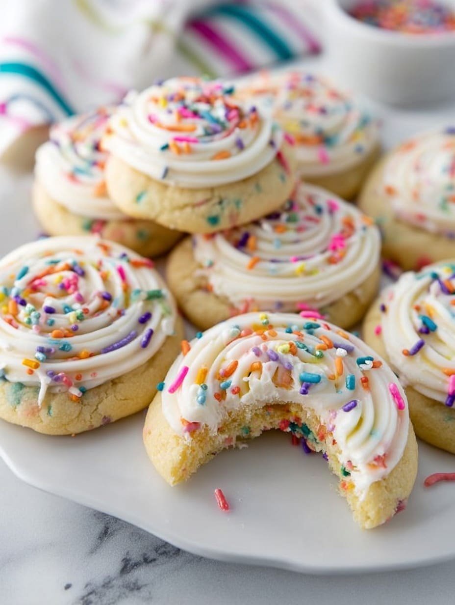 Crumbl Birthday Cake Cookie Copycat
