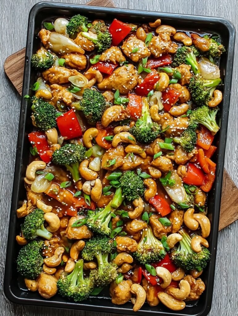 Easy Sheet Pan Cashew Chicken Recipe for Busy Weeknights