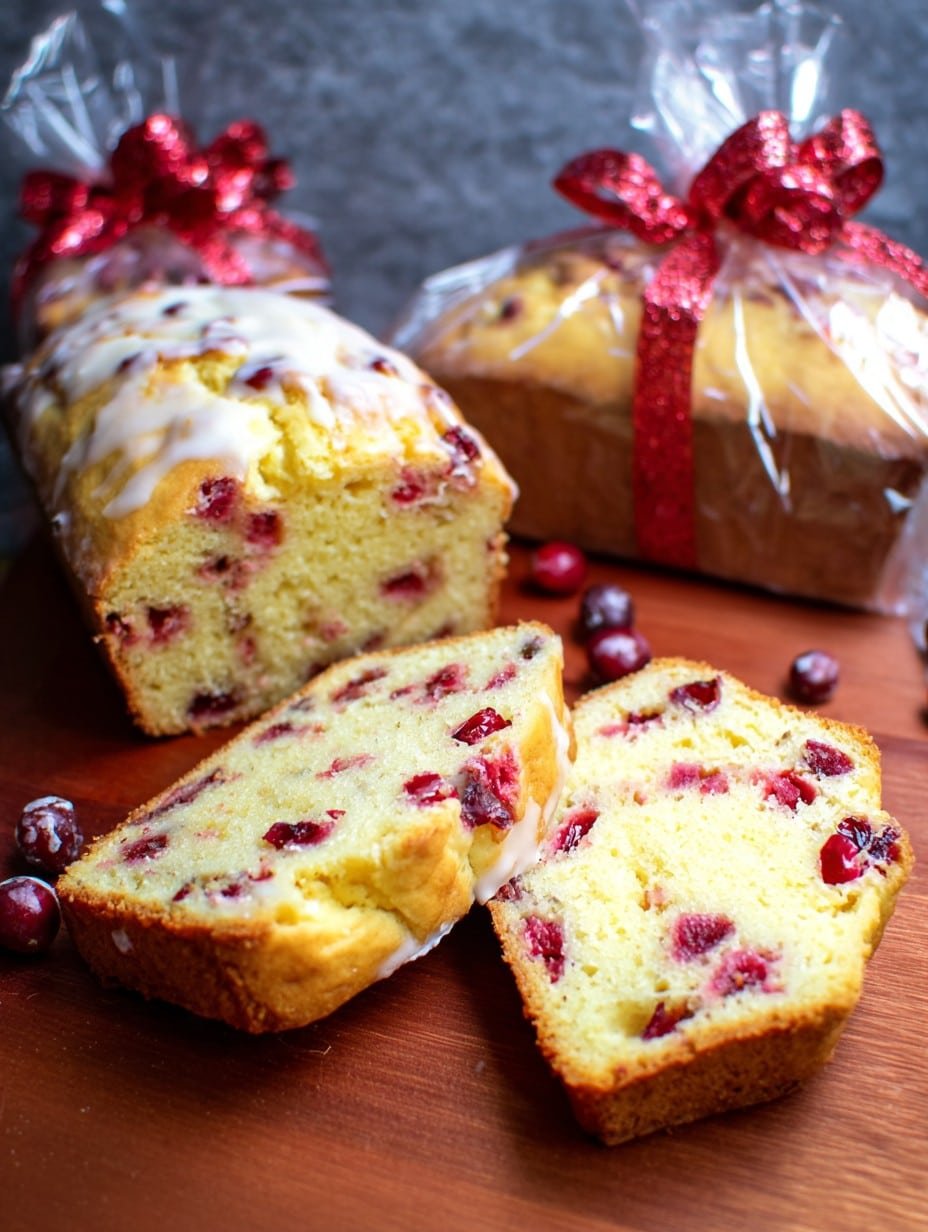 Eggnog Cranberry Bread