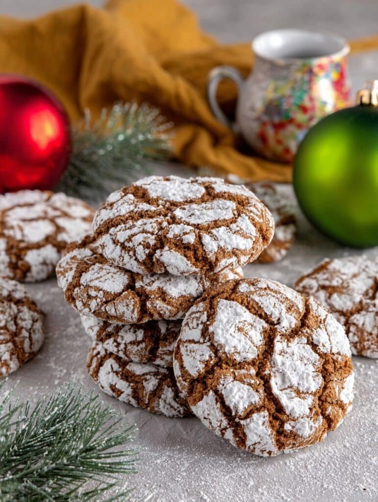 Gingerbread Crinkle Cookies Recipe: My Cosy Bake Story