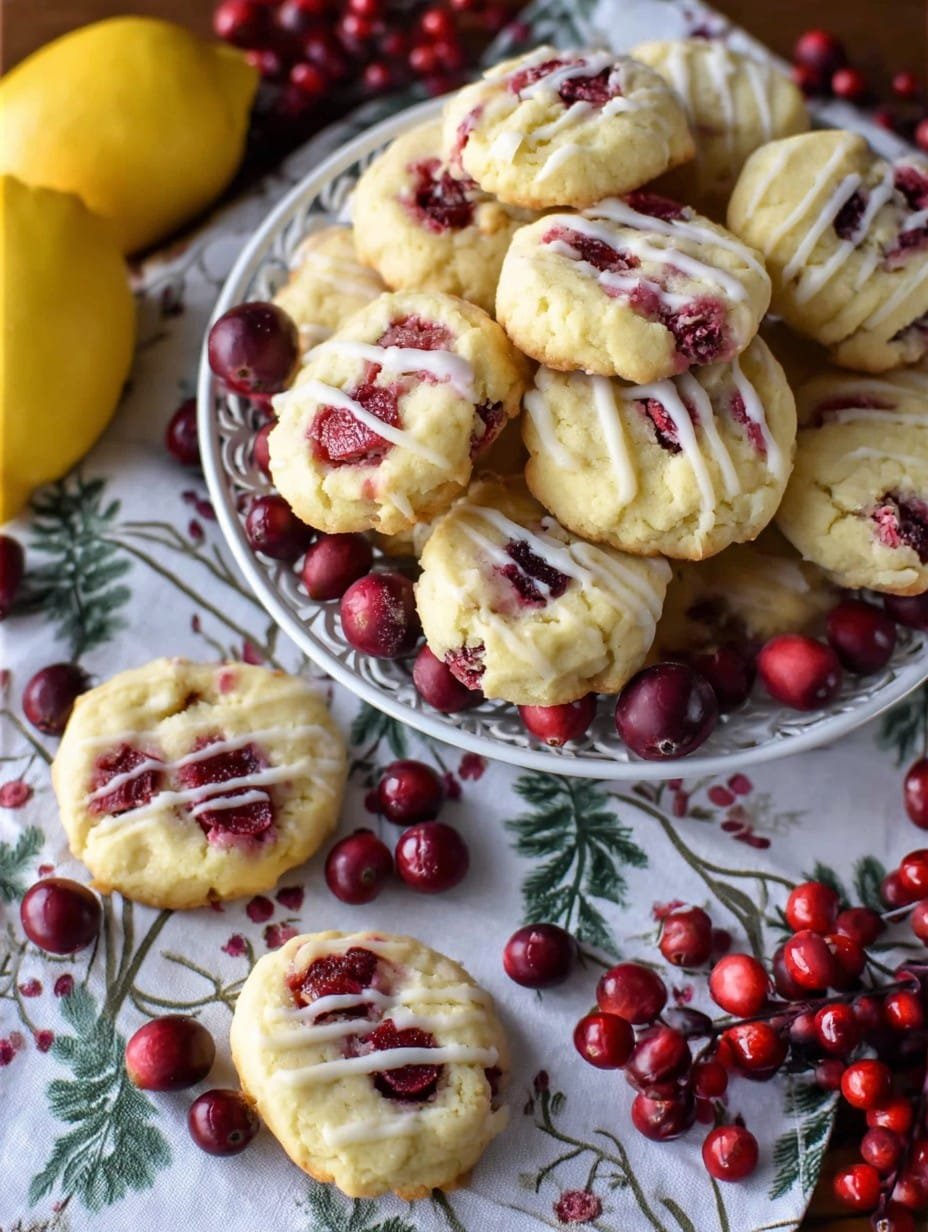 Lemon Cranberry Cookies