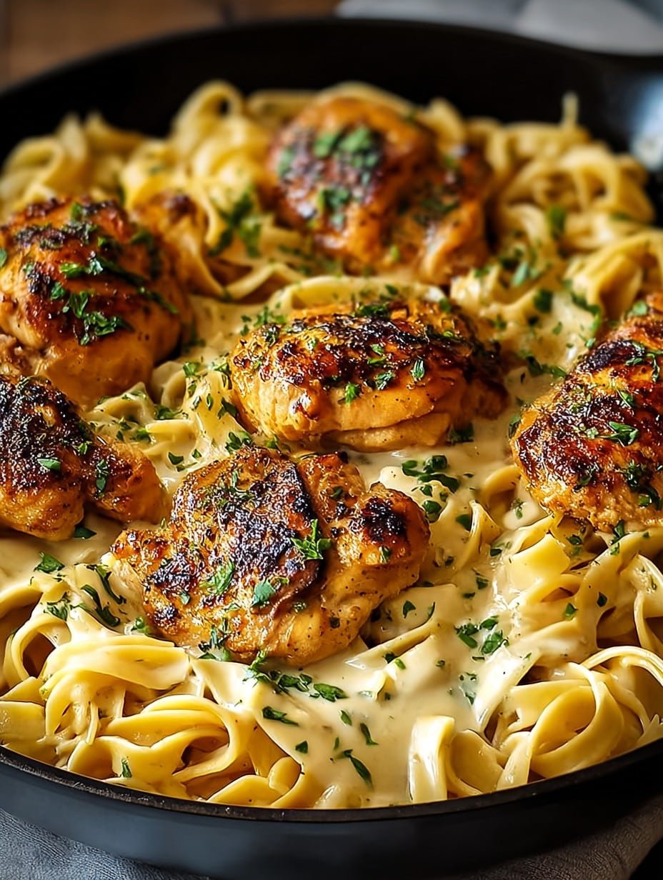 One-Pan Chicken with Buttered Noodles