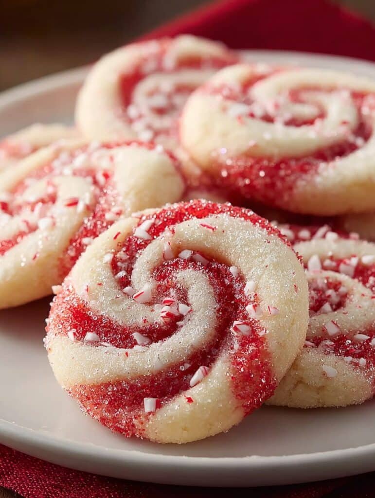 Peppermint Swirl Christmas Cookies