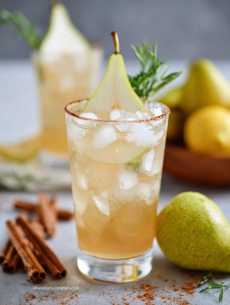 Sparkling Pear Mocktail