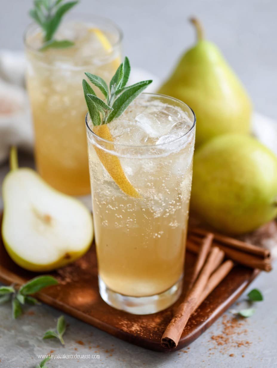 Sparkling Pear Mocktail