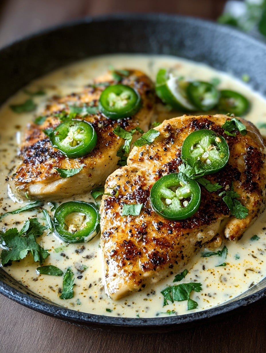 Spicy Jalapeno Chicken with Creamy Sauce Recipe