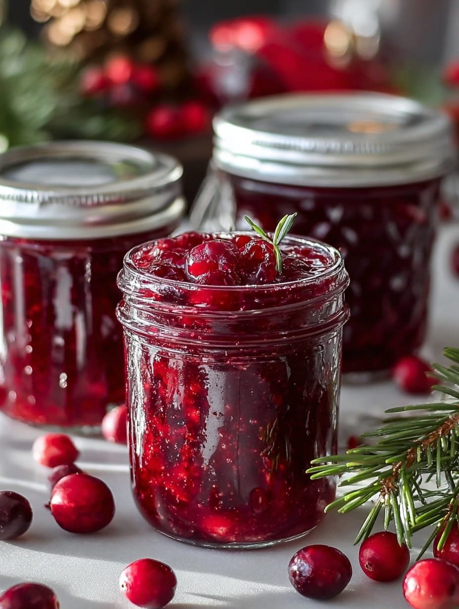 Sweet Christmas Cranberry Jam
