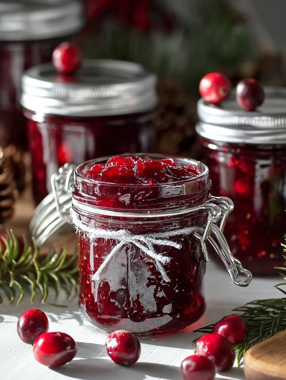 Sweet Christmas Cranberry Jam