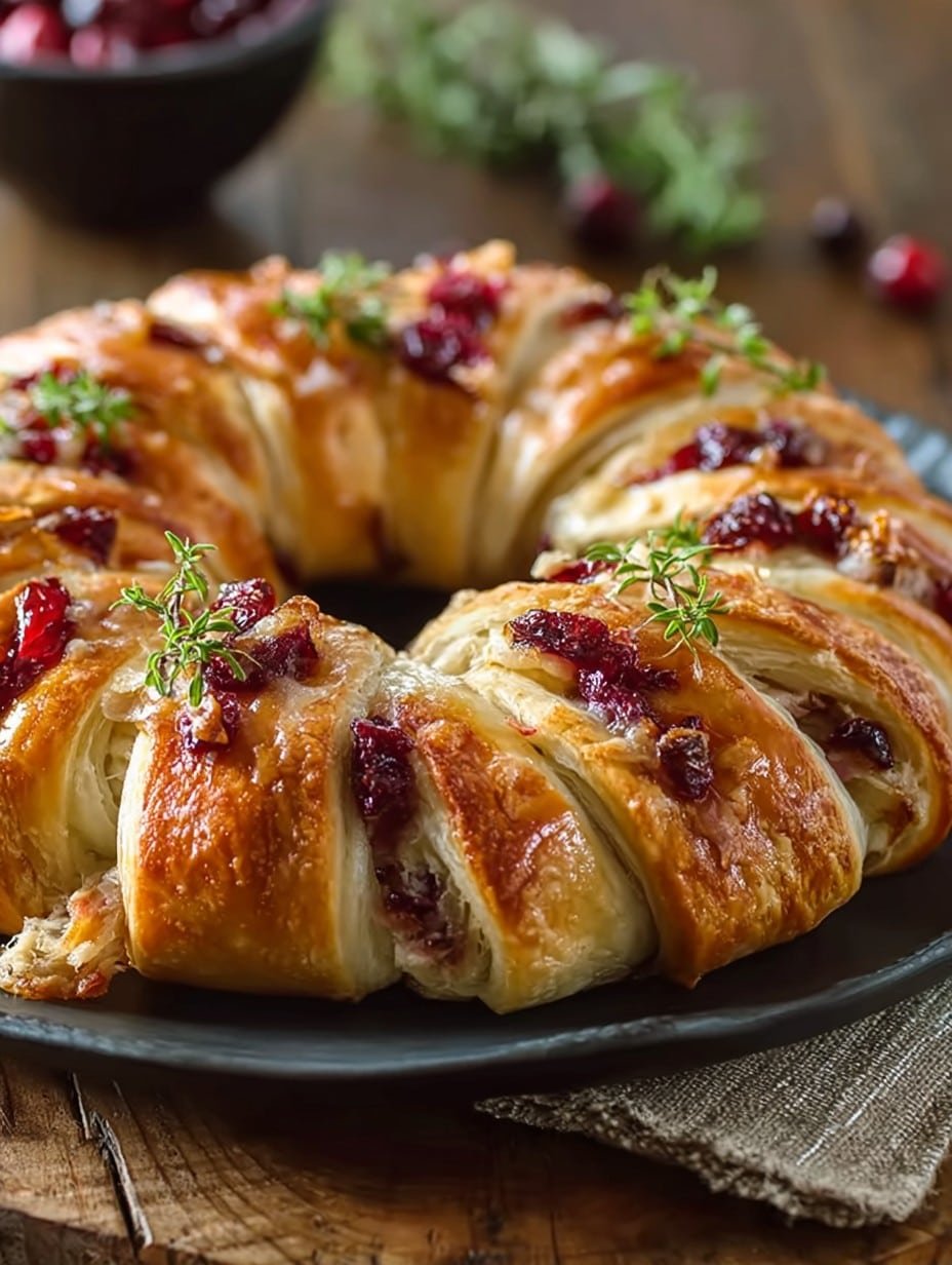 Turkey Cranberry Crescent Ring Recipe