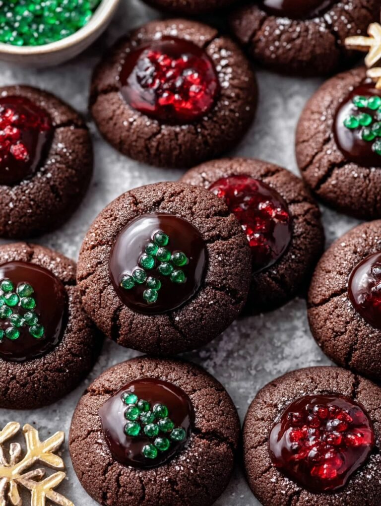 Chocolate Thumbprint Christmas Cookies Recipe You’ll Love