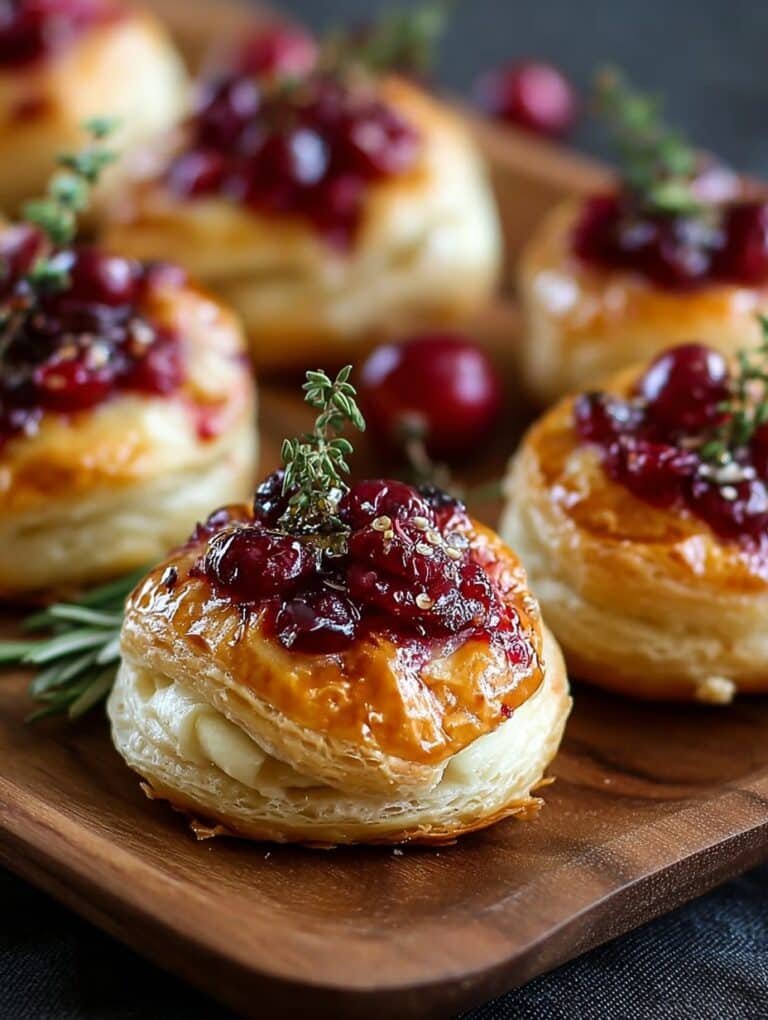 Cranberry Brie Puff Pastry Bites: Easy Cheesy Appetizer Joy