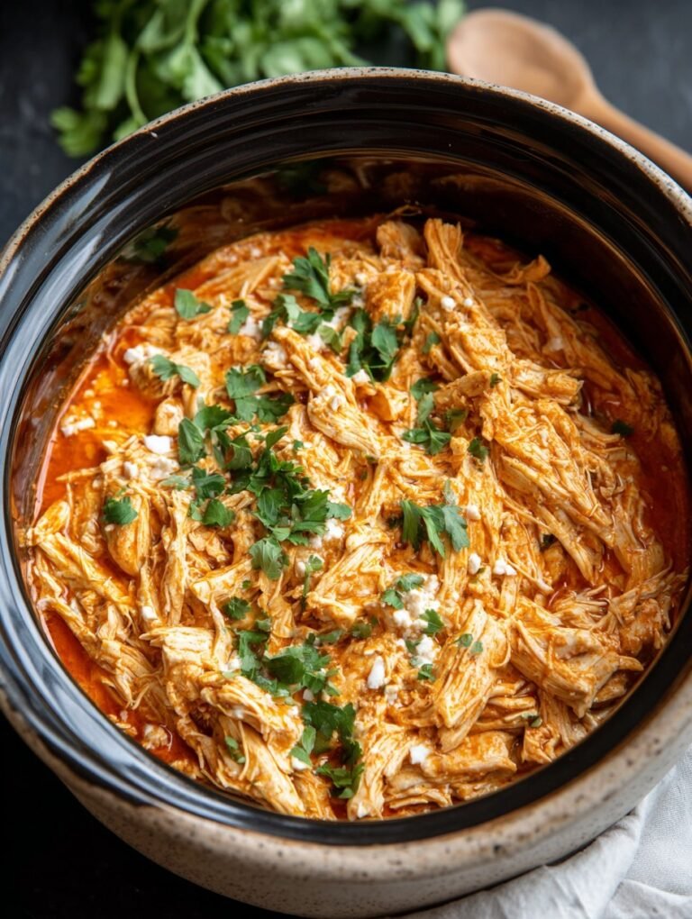 Crockpot Buffalo Chicken: Easiest Slow Cooker Recipe Ever