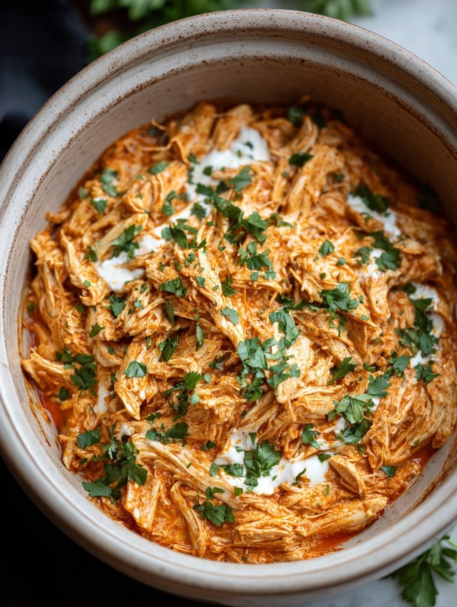 Crockpot Buffalo Chicken