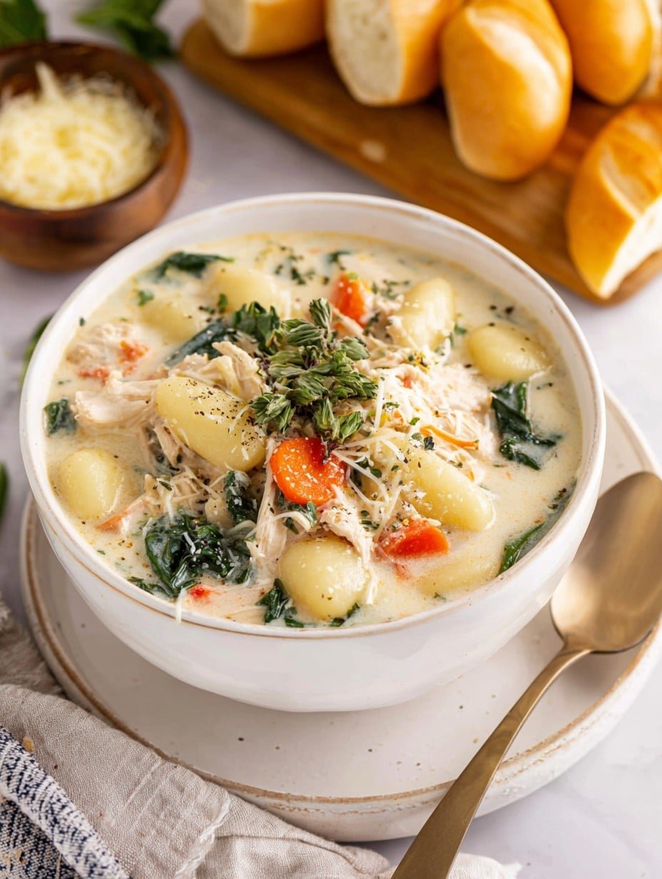 Crockpot Chicken Gnocchi Soup