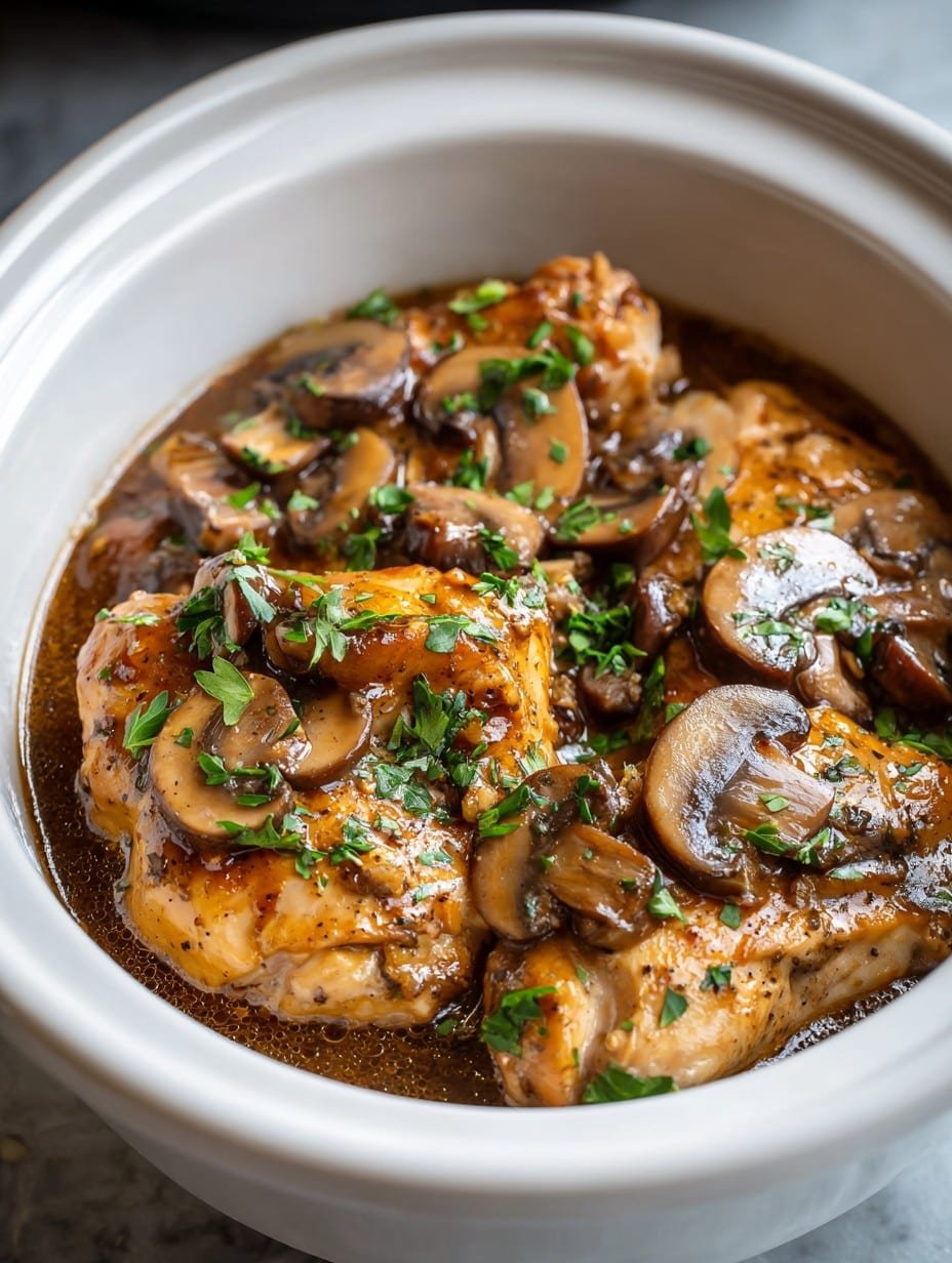 Crockpot Chicken Marsala