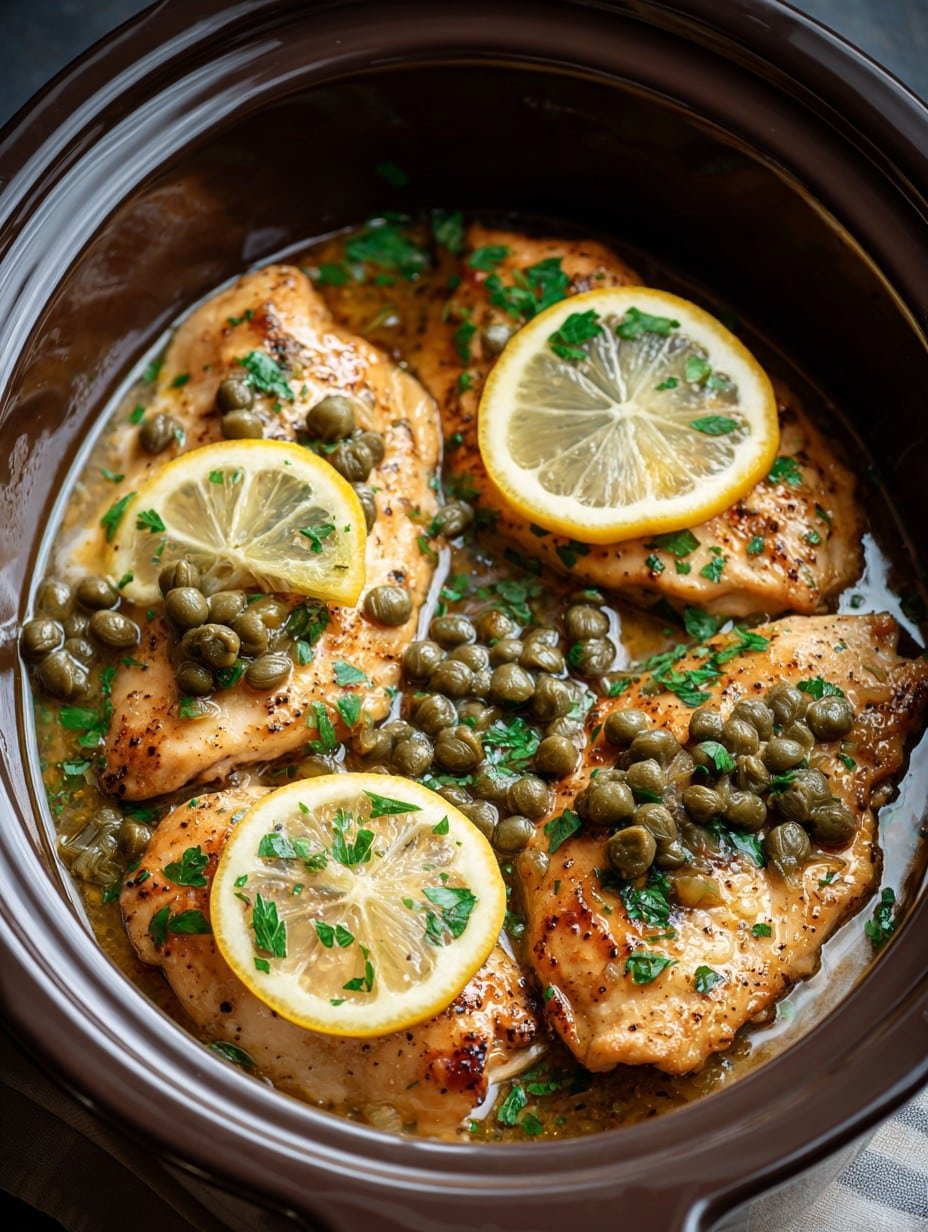 Crockpot Chicken Piccata