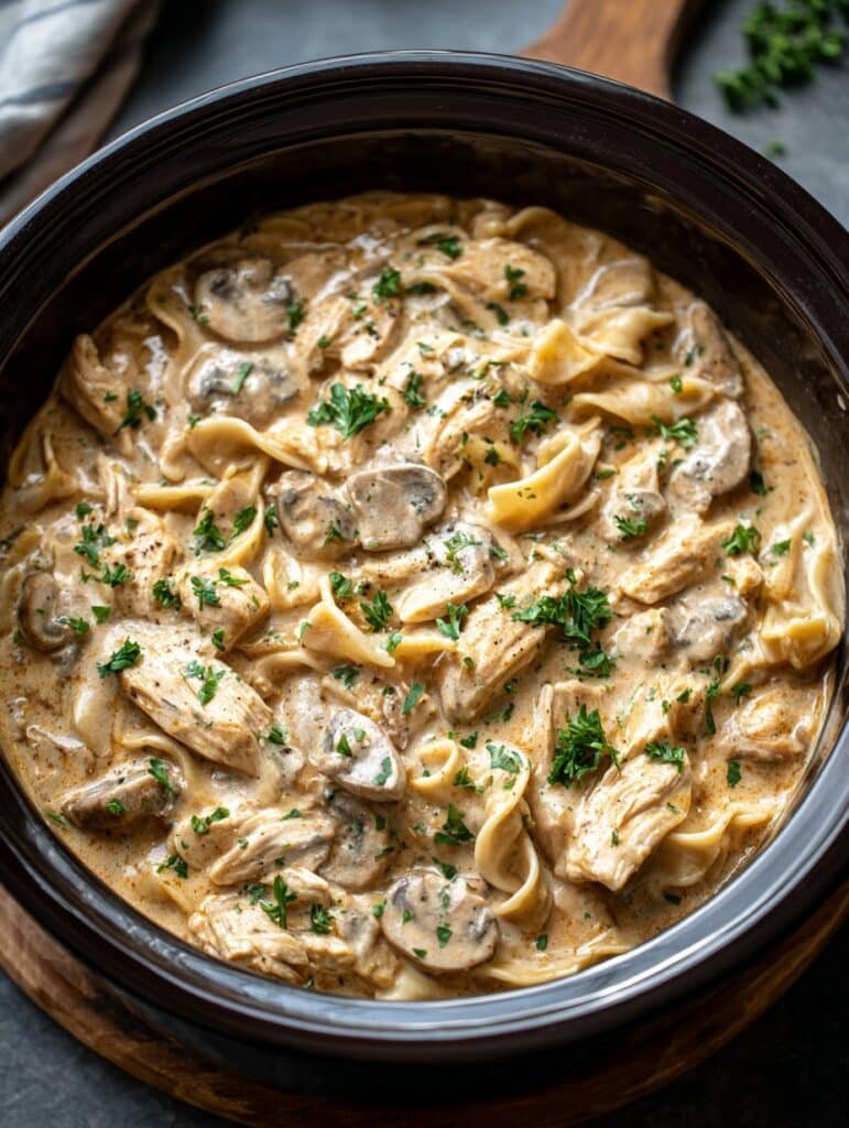 Crockpot Chicken Stroganoff: Cozy Slow Cooker Comfort Food