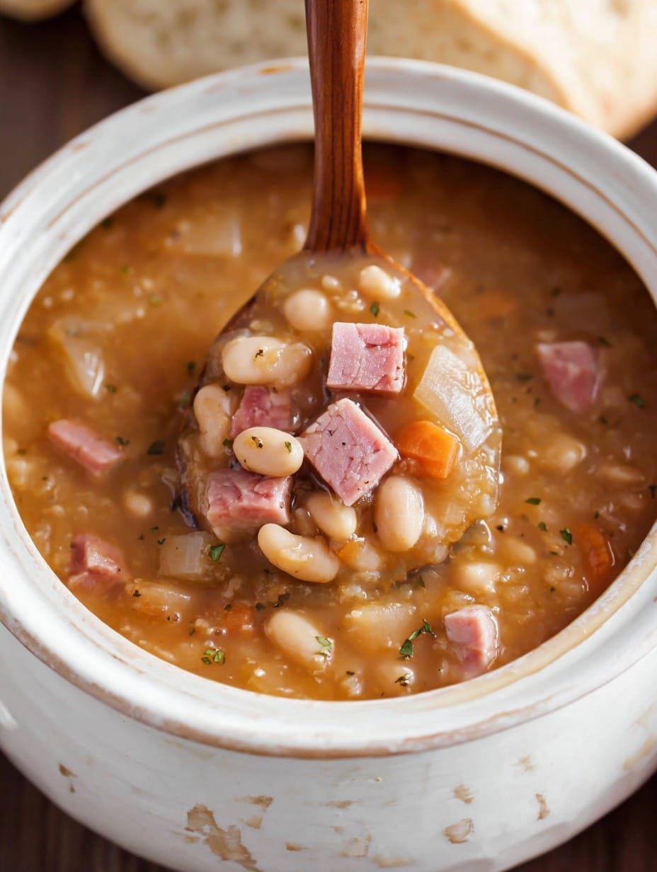 Crockpot Ham & Bean Soup