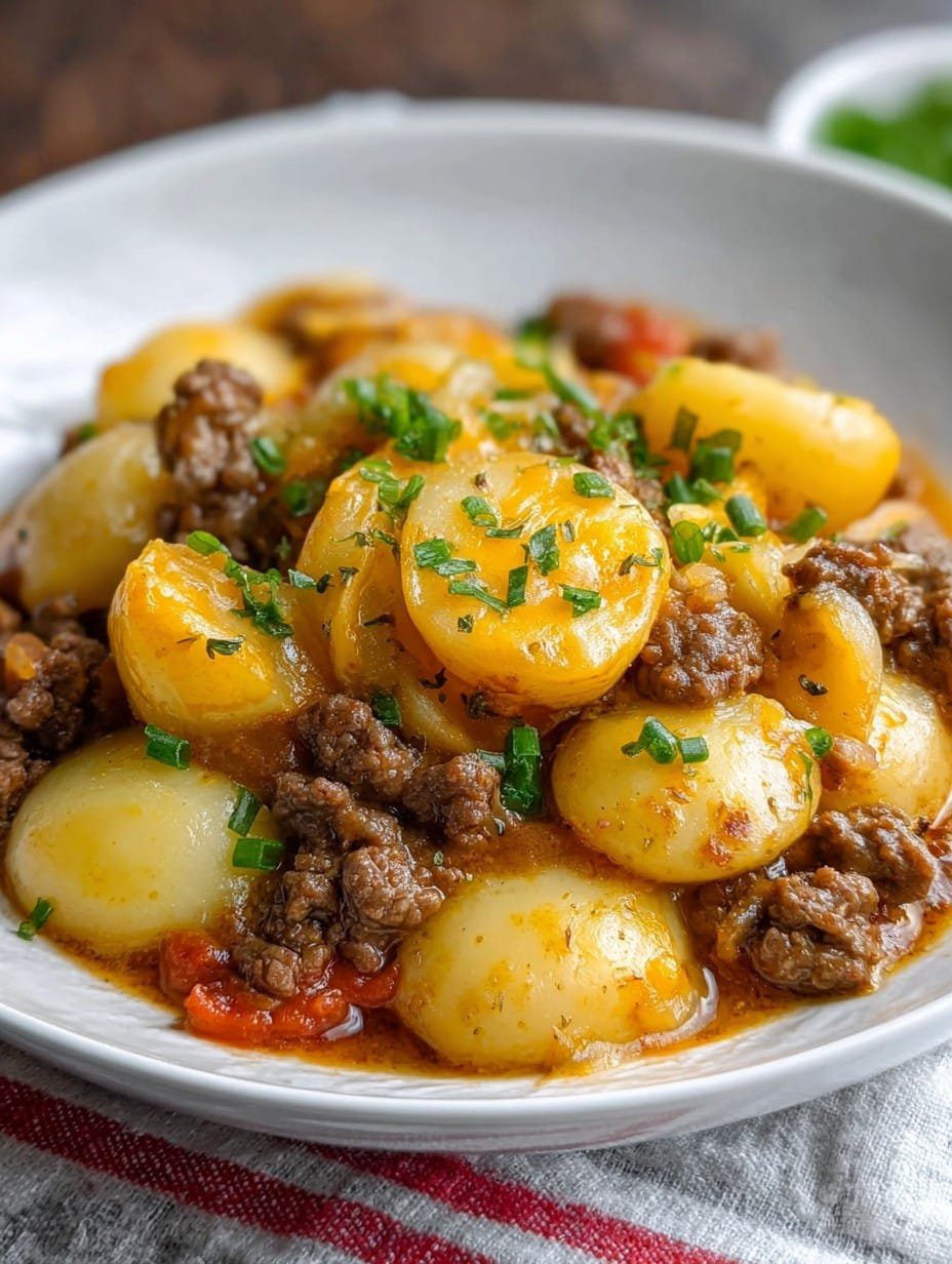 Crockpot Hamburger Potato Casserole Recipe