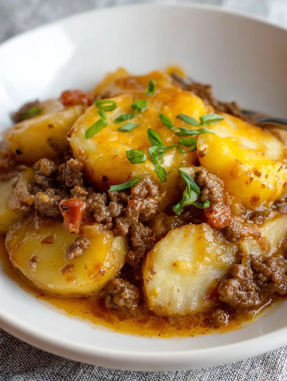 Crockpot Hamburger Potato Casserole Recipe