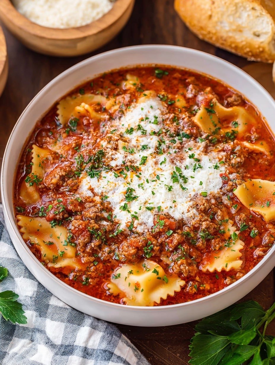 Crockpot Lasagna Soup
