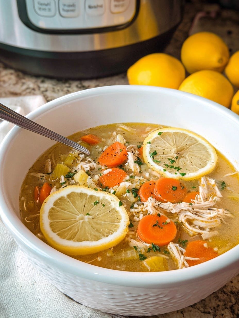 Crockpot Lemon Chicken Soup