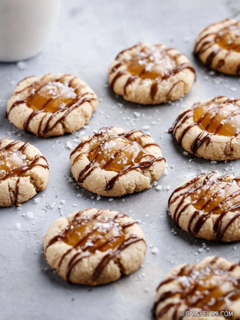 Gluten-Free Salted Caramel Thumbprint Cookies Recipe