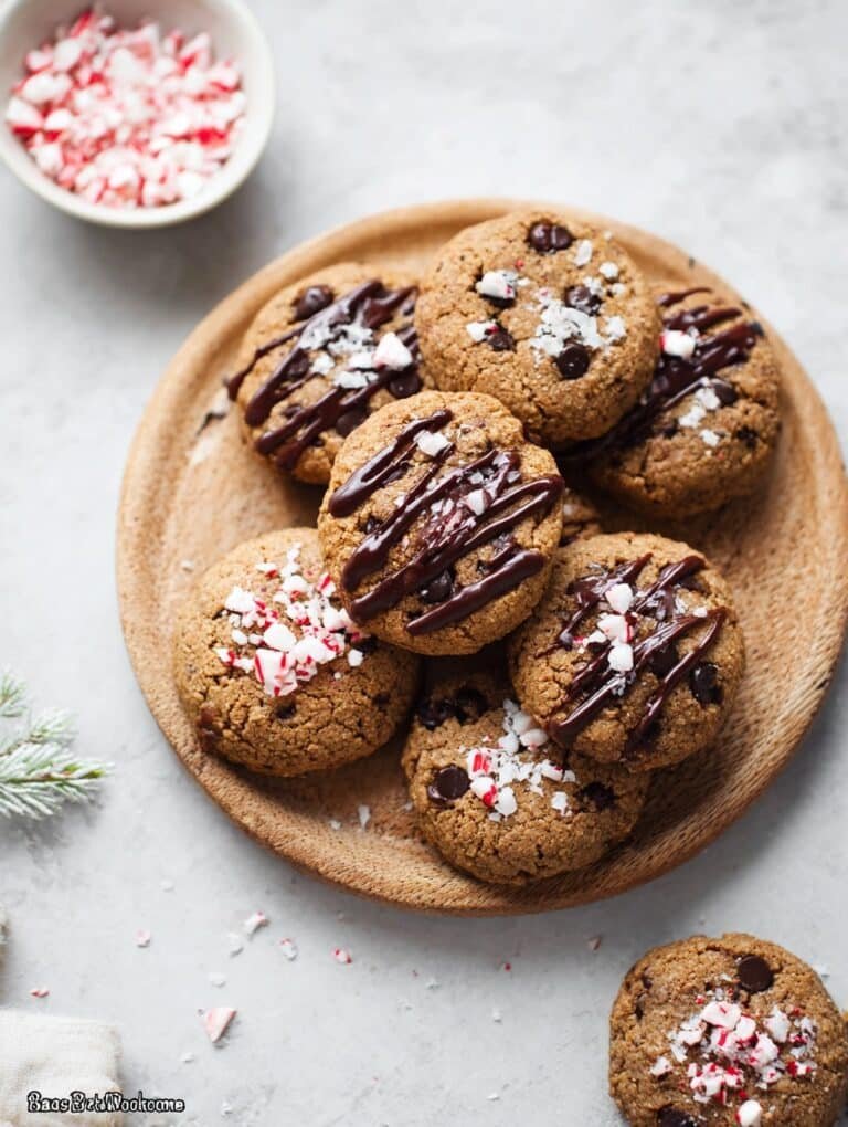 Gluten-Free Vegan Peppermint Chocolate Chip Cookies Recipe