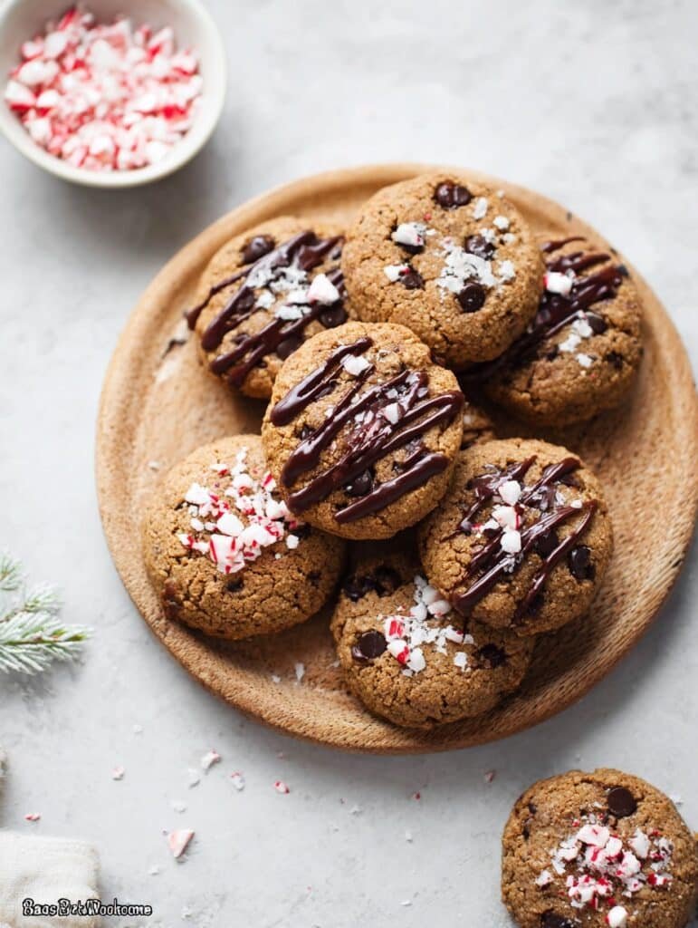 Gluten-Free Vegan Peppermint Chocolate Chip Cookies Recipe