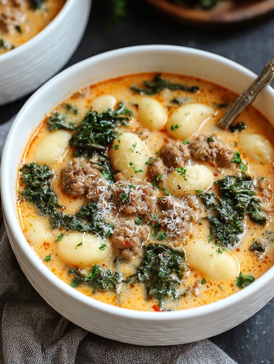 Italian Sausage and Kale Gnocchi Soup