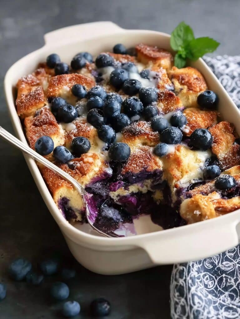 Overnight Blueberry French Toast Casserole Recipe for Breakfast Bliss