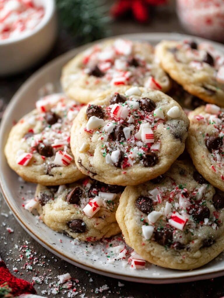 Peppermint Chocolate Chip Christmas Cookies: Festive & Minty Joy