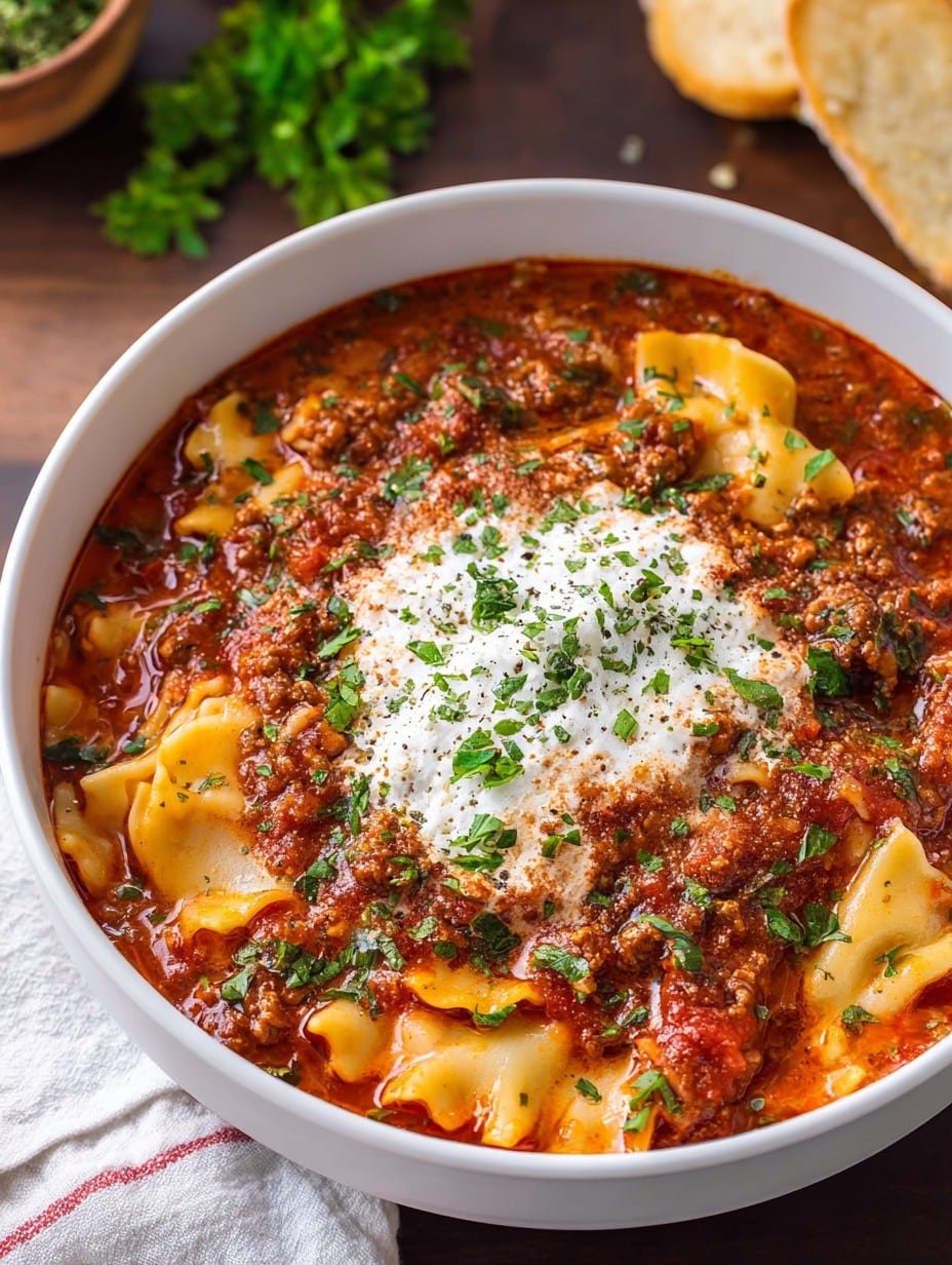 Slow Cooker Lasagna Soup