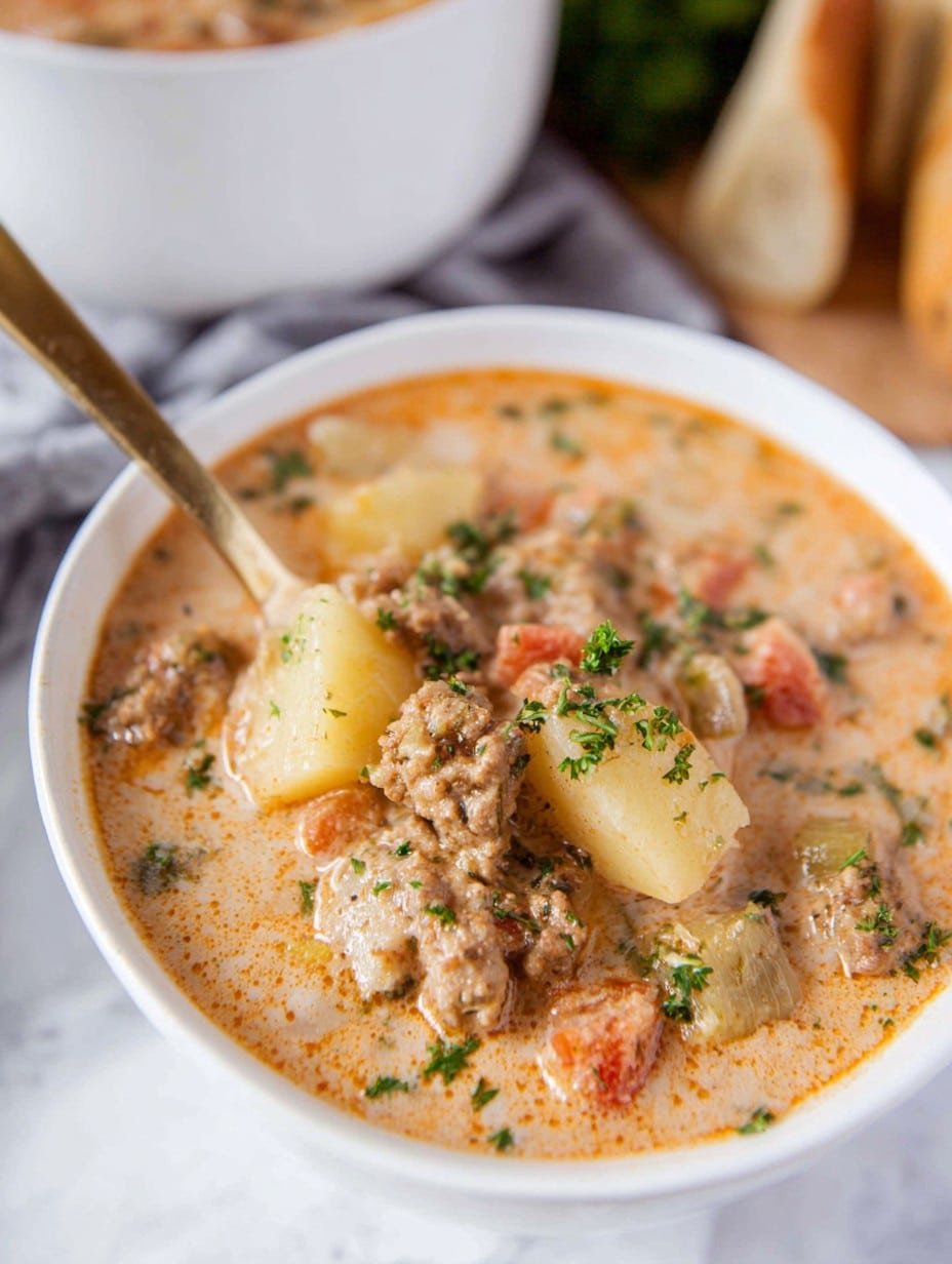 Slow Cooker Sausage & Potato Soup