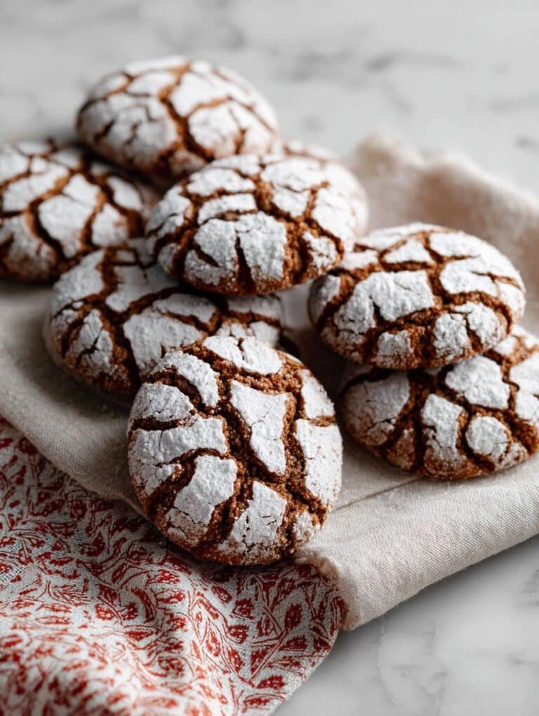 Soft and Spiced Gingerbread Crinkle Cookies Recipe Guide
