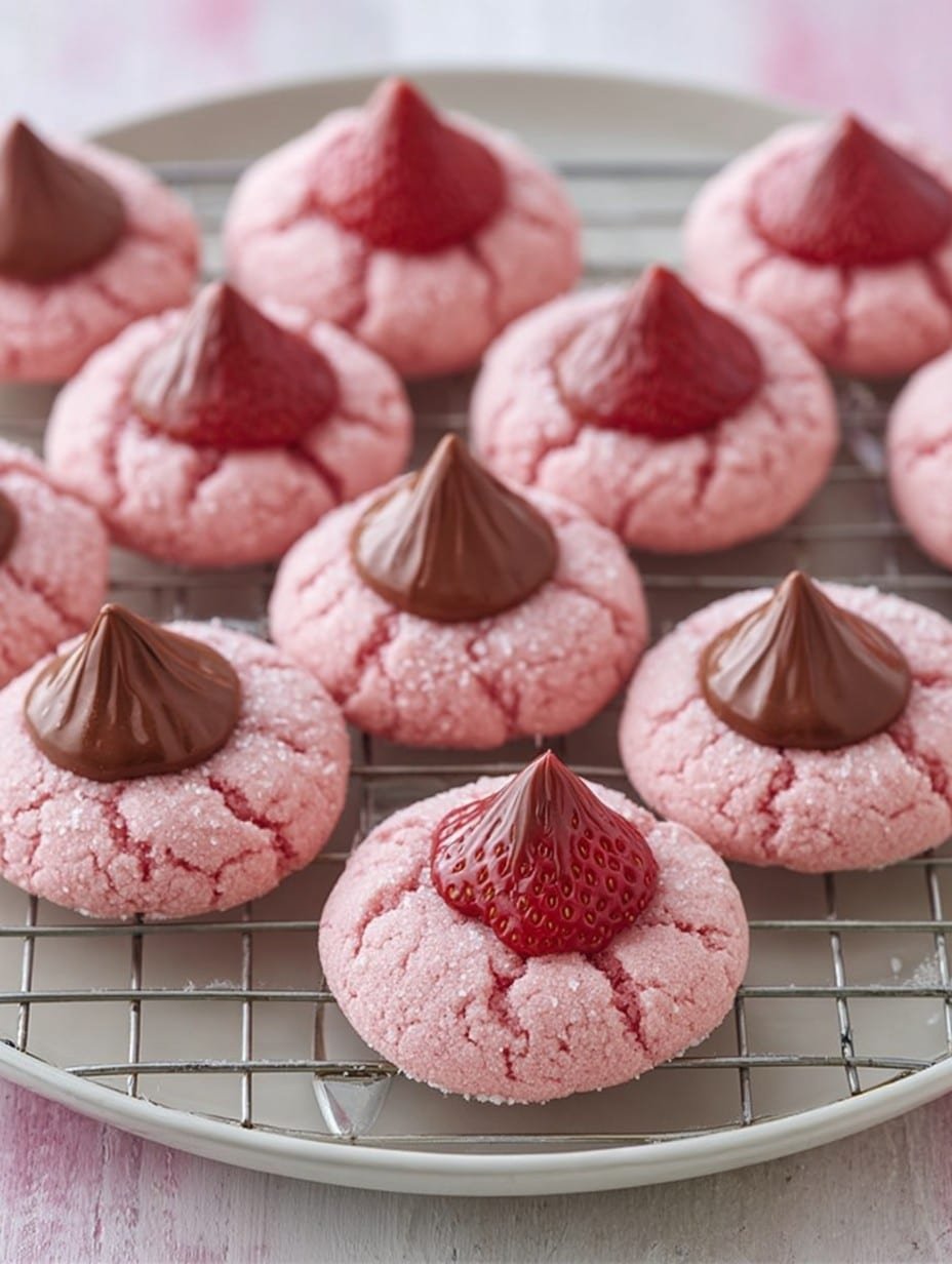 Strawberry Kiss Cookies Recipe