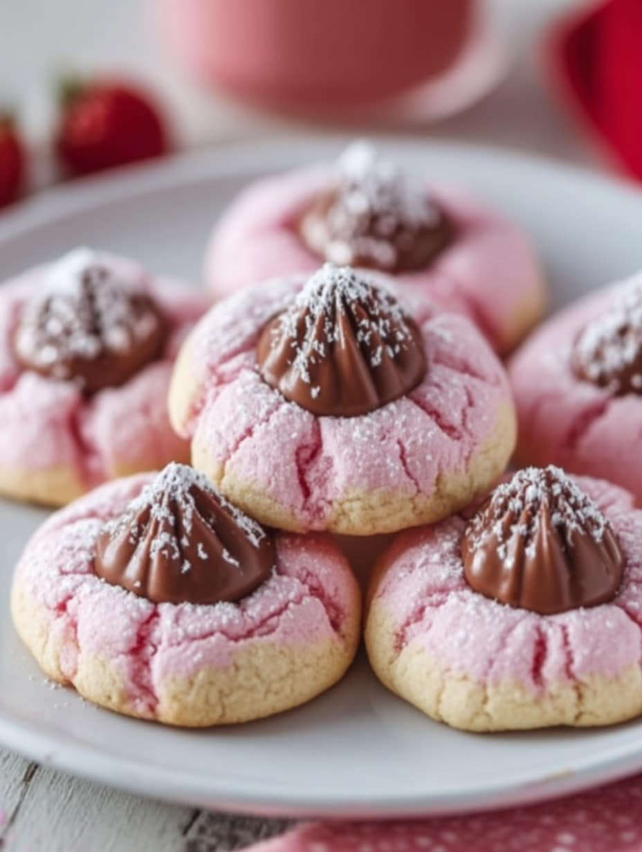 Strawberry Kiss Cookies Recipe