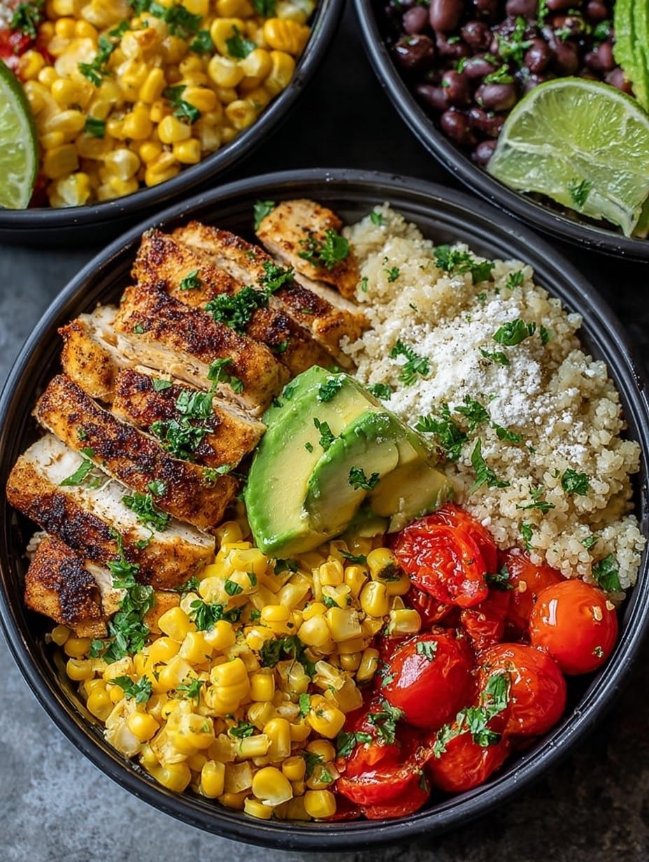 Street Corn Chicken Bowl Meal Prep Recipe