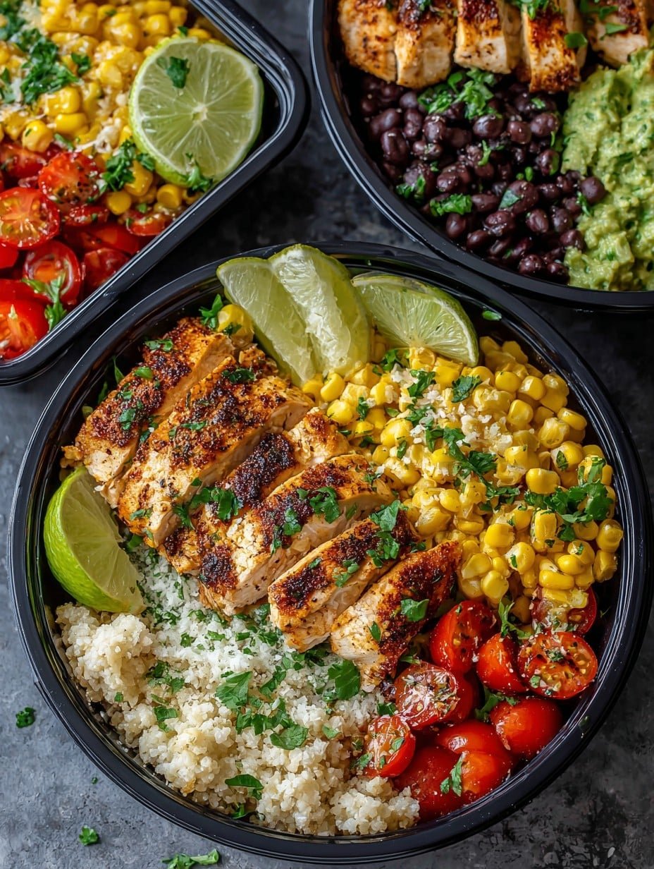 Street Corn Chicken Bowl Meal Prep Recipe