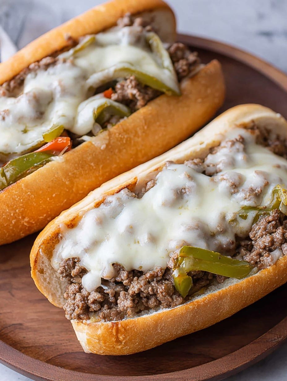 30-Minute Ground Beef Philly Cheesesteaks: Easy Dinner Idea 1 30-Minute Ground Beef Philly Cheesesteaks