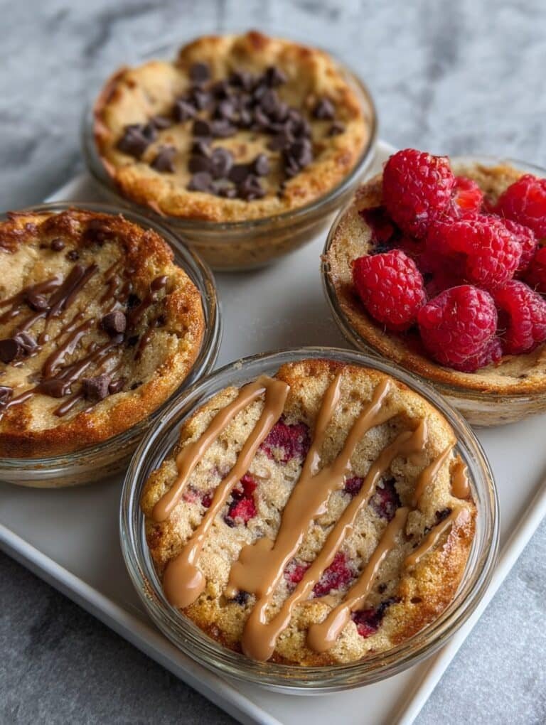 Baked Protein Pancake Bowls—Great for Meal Prep, No Banana!