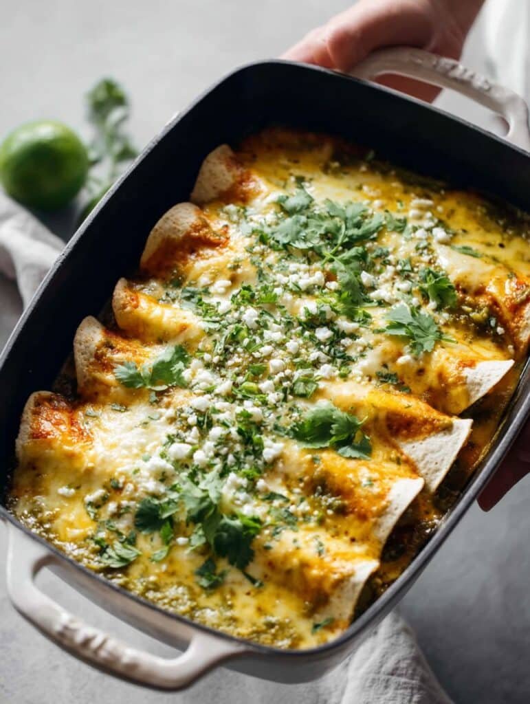 Breakfast Enchiladas with Roasted Poblano Sauce: My Go-To Morning Treat