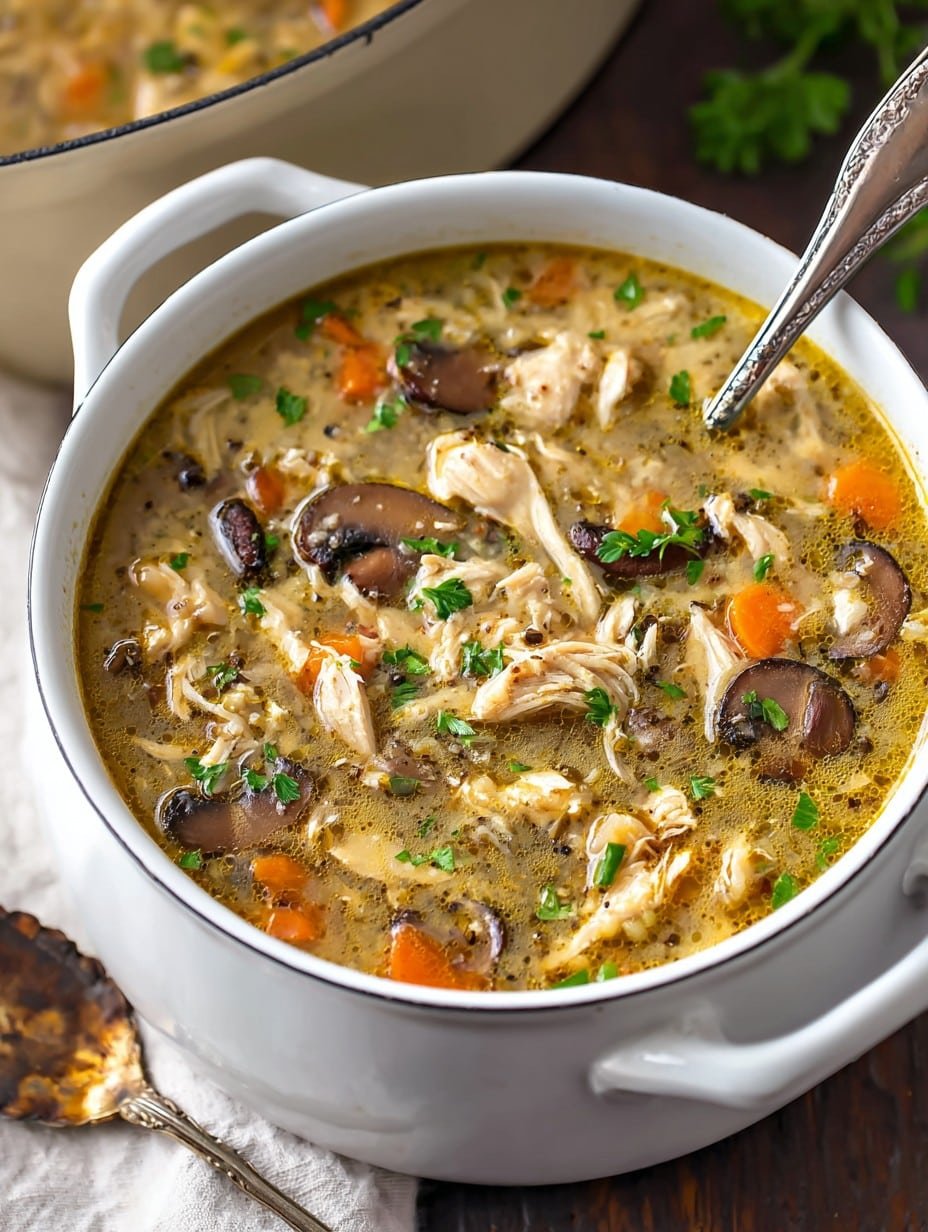 Chicken and Mushroom Soup: Cozy Comfort Right From Your Stove