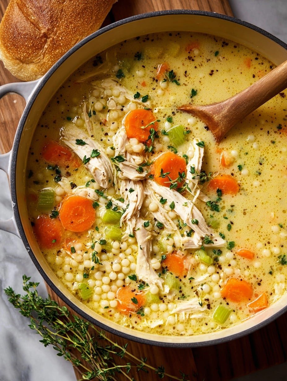 Creamy Chicken and Couscous Soup Recipe